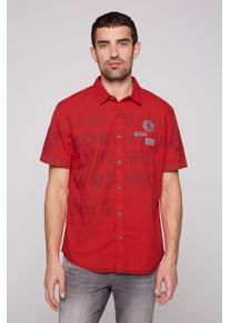 Kurzarmhemd CAMP DAVID Gr. S, Normalgrößen, rot Herren Hemden Kurzarm aus Baumwolle