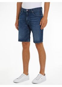 Jeansshorts Tommy Hilfiger "BROOKLYN SHORT STR" Gr. 30, N-Gr, blau (venice blue) Herren Jeans Shorts Fade-Effekt vorne und hinten