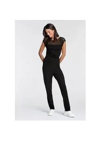 Overall Melrose Gr. 38, N-Gr, schwarz Damen Overalls mit Mesh-Detail im Ausschnitt - NEUE KOLLEKTION