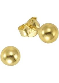 Paar Ohrstecker Celesta "333 Gold Kugel 5mm" Ohrringe Gr. ONE-SIZE, Gold, gelb Damen