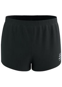 Compressport Racing Split Short Laufshorts Herren (Gr S |schwarz)