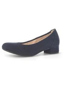 Pumps Gabor "ATHEN" Gr. 40, blau (dunkelblau) Damen Schuhe Abendschuh, Festtagsschuh, Blockabsatz, in Komfortweite G (=weit)