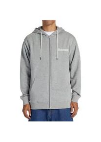 Kapuzensweatjacke DC Shoes "Baseline" Gr. S, grau (medium heather) Herren Sweatjacken