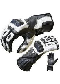 Motorradhandschuhe PROANTI Handschuhe Gr. XL, schwarz-weiß (weiß, schwarz) Pro Racing