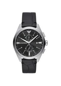 Chronograph Emporio Armani "AR11542" Armbanduhren schwarz Herren Quarzuhr, Armbanduhr, Herrenuhr, Stoppfunktion, Lederarmband