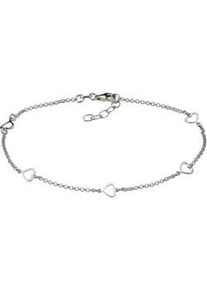 Fußkette Firetti "Schmuck Geschenk Silber 925 Körperschmuck Erbskette" Fußkettchen Gr. Silber 925 (Sterlingsilber), silberfarben