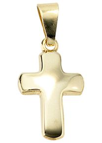 Jobo Damen Kreuz-Anhänger "Anhänger Kreuz", Gelbgold 333, gold, Gelbgold 333, Schmuckanhänger, 333 Gold