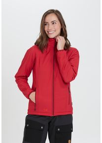 Softshelljacke WHISTLER "Covina" Gr. 46, rot (maroon) Damen Jacken Sportjacken mit wasser- und winddichtem Funktionsmaterial