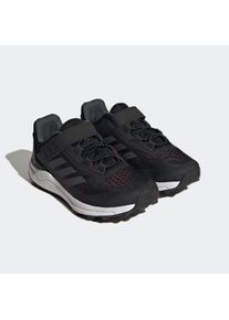 Laufschuh adidas terrex "TERREX AGRAVIC FLOW HOOK-AND-LOOP TRAILRUNNING" Gr. 40, schwarz (core black, dgh solid grey, solar red) Kinder Schuhe