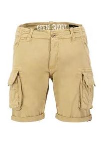 Shorts Alpha Industries "Alpha Industries Men - Crew Short" Gr. 32, Normalgrößen, beige (sand) Herren Hosen