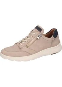 Waldläufer Sneaker WALDLÄUFER "Heiko" Gr. 7,5 (41), blau (hellbeige, blau) Herren Schuhe in Schuhweite H (= sehr weit), Freizeitschuh, Halbschuh, Schnürschuh