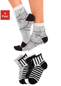 H.I.S. H.I.S Kurzsocken mehrfarbig Gr. 35-38 für Damen. Elastisch. Nachhaltig.