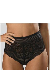 Petite Fleur Gold High-Waist-Slip schwarz Gr. 44/46 für Damen. Körpernah