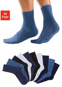 H.I.S. H.I.S Basicsocken mehrfarbig Gr. 35-38 für Damen. Elastisch. Nachhaltig.