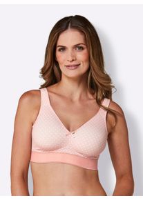 w&auml;schepur sheego Gro&szlig;e Gr&ouml;&szlig;en Komfort-BH ohne B&uuml;gel im Doppelpack, puder-bedruckt, Gr&ouml;&szlig;e 90B - Damen