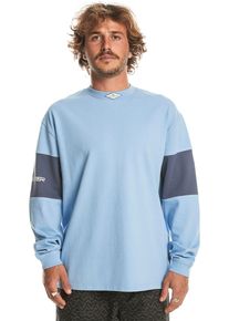 Sweatshirt Quiksilver "TAKE US BACK BLOCK LS" Gr. S, blau (hydrangea) Herren Sweatshirts