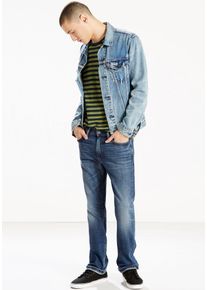 Levi's 5-Pocket-Jeans LEVI'S "513 SLIM STRAIGHT" Gr. 33, Länge 34, blau (emgee) Herren Jeans 5-Pocket-Jeans