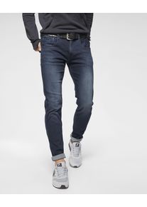Slim-fit-Jeans Replay "Anbass Superstretch" Gr. 30, Länge 34, blau (darkblue) Herren Jeans Slim Fit