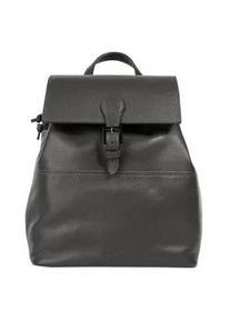 Cityrucksack CLUTY Gr. B/H/T: 26cm x 31cm x 14cm, grau Rucksäcke echt Leder, Made in Italy