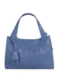 Shopper CLUTY Gr. B/H/T: 40cm x 28cm x 11cm onesize, lila (violett) Damen Taschen echt Leder, Made in Italy