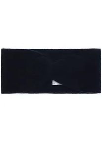 Stirnband Zwillingsherz blau (navy) Damen Mützen Knoten vorn, Cashmere, Feinstrick