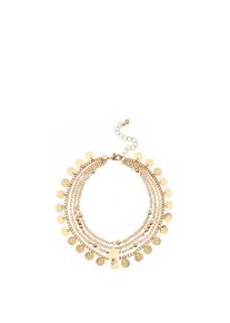 Lascana Fußkette mit Anhänger 'Boho Layer Look' goldfarben Gr. für Damen