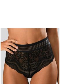 Petite Fleur Gold High-Waist-Slip schwarz Gr. 32/34 für Damen. Körpernah