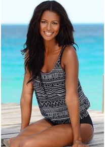 sheego Große Größen Oversize-Tankini, schwarz, Größe 36 - Damen