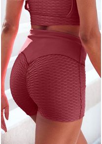 Vivance ACTIVE Shorts rot Gr. XS (32/34) für Damen. Mit Logodruck. Figurbetont
