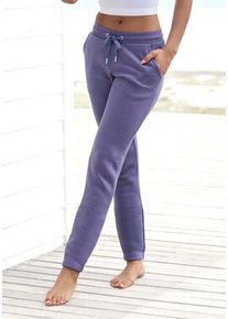 Vivance Jogginghose violett Gr. 32/34 für Damen. Mit Bindeband. Bequem