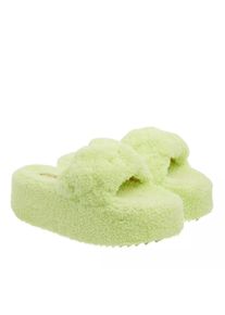 INUIKII Slipper & Pantoletten - Teddy Braided - Gr. 42 (EU) - in Gelb - f&uuml;r Damen