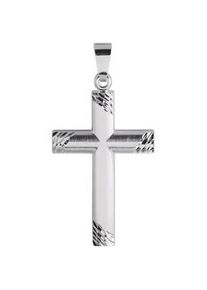 Ketten-Anhänger Firetti "Schmuck Geschenk Silber 925 Halsschmuck Anhänger Kreuz" Schmuckanhänger Gr. Silber 925 (Sterlingsilber), 2,2 g, silberfarben Damen