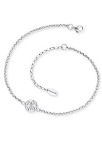 Engelsrufer Fußkette "Lebensblume, ERFS-LILLIFL", Edelstahl, silber, Edelstahl, Fußkettchen