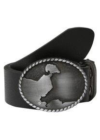 Damen Koppelgürtel, schwarz, casual,modisch, Gr. 80, RETTUNGSRING BY SHOWROOM 019, unifarben, Leder, Gürtel