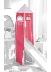 Bettturm Ticaa, B:45cm H:190cm L:45cm, rosa, Baumwolle, Spieltunnel