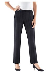 Classic Basics Damen Dehnbund-Hose, schwarz, Gr. 50, unifarben, 100% Polyester, Hosen