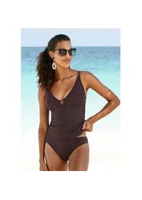 Tankini-Top s.Oliver "Rome" Gr. 38, Cup C/D, braun Damen Bikini-Oberteile in verschiedenen Unifarben