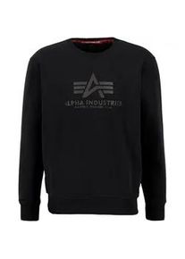 Sweater Alpha Industries "Alpha Industries Men - Sweatshirts Basic Carbon" Gr. 2XL, schwarz (schwarz, schwarz) Herren Sweatshirts