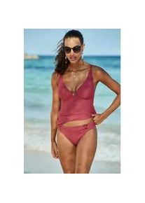 Tankini-Top s.Oliver "Rome" Gr. 38, Cup C/D, rot (rostrot) Damen Bikini-Oberteile in verschiedenen Unifarben