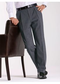 CLASSIC Herren Relaxhose, grau, Gr. 24, unifarben, 54% Polyester, 44% Schurwolle, 2% Elasthan, Hosen