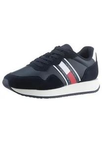 Sneaker Tommy Jeans "TJM MODERN RUNNER" Gr. 40, blau (dunkelblau) Herren Schuhe Freizeitschuh, Halbschuh, Schnürschuh mit seitlicher Logoflagge