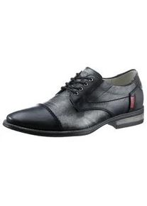 Schnürschuh KRISBUT Gr. 43, grau (grau, schwarz) Herren Schuhe mit gepolsterter Innensohle, Freizeitschuh, Halbschuh, Schnürschuh