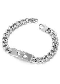 Edelstahlarmband Firetti "Schmuck Geschenk, Chain Reaction" Armbänder Gr. 23, Edelstahl, silberfarben (edelstahlfarben) Herren