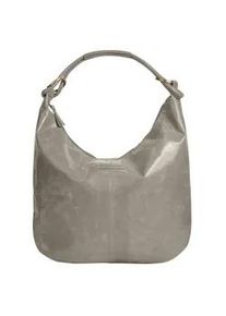 Shopper Bruno Banani, Damen, Gr. B/H/T: 40cm x 33cm x 4cm onesize, grau, Leder, leicht gl&auml;nzend, unifarben, Taschen Shopper, echt Leder