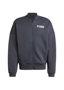 Adidas Fc Bayern München Bomberjacke Herren - grau - Gr. XL - Baumwolle/Polyester