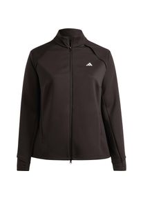 Adidas Cover-Up Trainingsjacke Damen - schwarz - Gr. 46/48 - Polyester/Baumwolle/Elastan