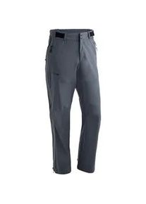 Outdoorhose Maier Sports "Ravik 3L M" Gr. 48, Normalgrößen, blau (graublau) Herren Hosen Wanderhose wasserdichte Funktionshose Outdoorhose mit 2 Taschen