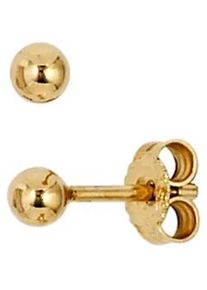 Paar Ohrstecker Jobo "Kugel" Ohrringe Gr. Gelbgold 333, goldfarben (gelbgold 333) Damen 333 Gold