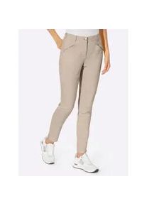 Stretch-Hose Heine Gr. 40, Normalgrößen, beige (sand) Damen Hosen