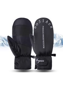 Gzhanxin Vollfinger-Damen-Plüschhandschuhe, Winddicht, Verdickt, Thermohandschuh, Snowboard-Ski-Handschuhe, Winter Warm